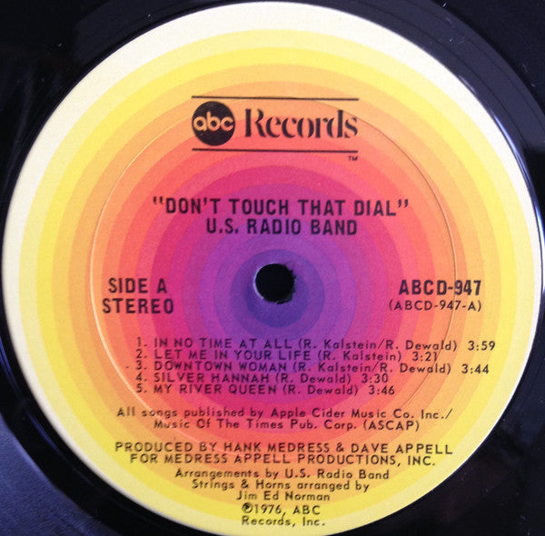 U.S. Radio Band : Don't Touch That Dial (LP, Album)