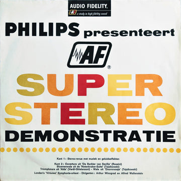 No Artist : Philips Presenteert Super Stereo Demonstratie (LP)