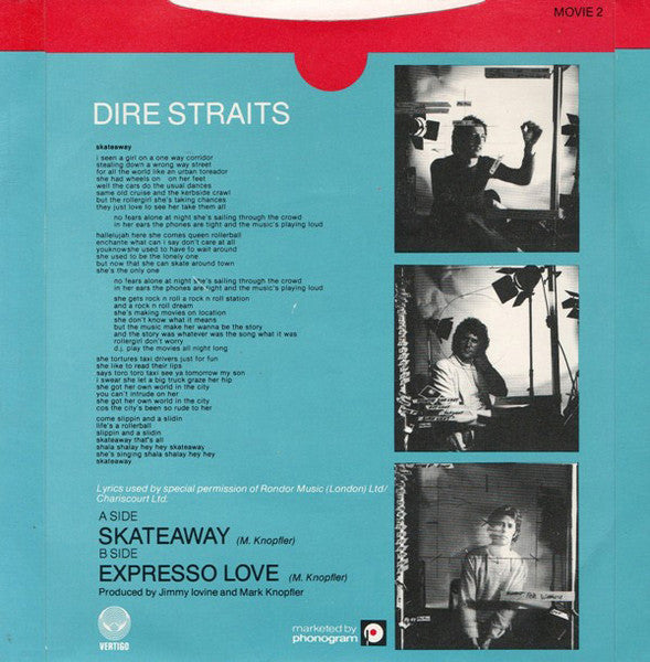 Dire Straits : Skateaway (7", Single)
