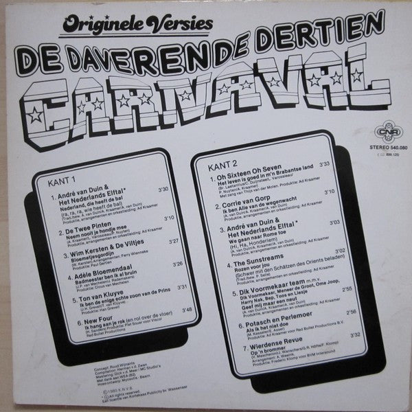 Various : De Daverende Dertien Carnaval (LP, Comp)