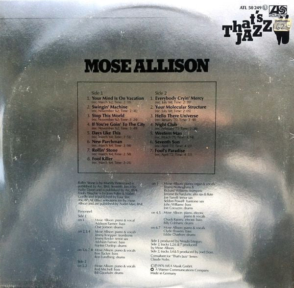 Mose Allison : Mose Allison (LP, Comp)