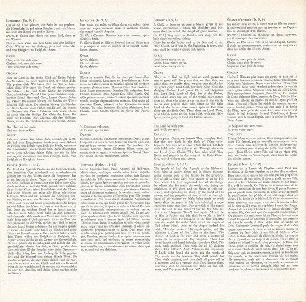 Pater Maurus Pfaff, Chor Der Mönche Der Benediktiner-Erzabtei St. Martin, Beuron : Tertia Missa In Nativitate Domini Nostri Jesu Christi (LP, Album, RE, Gat)
