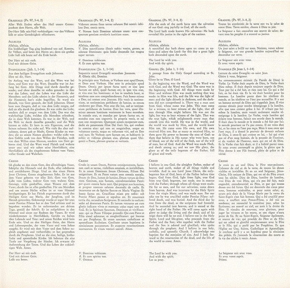 Pater Maurus Pfaff, Chor Der Mönche Der Benediktiner-Erzabtei St. Martin, Beuron : Tertia Missa In Nativitate Domini Nostri Jesu Christi (LP, Album, RE, Gat)
