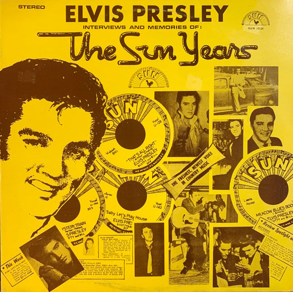 Elvis Presley : Interviews And Memories Of: The Sun Years (LP, Mono)