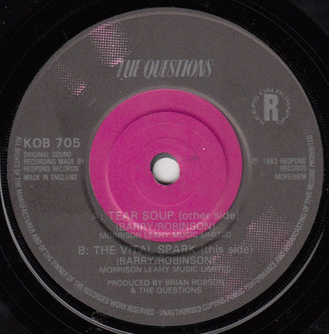 The Questions (2) : Tear Soup (7", Single, Pic)
