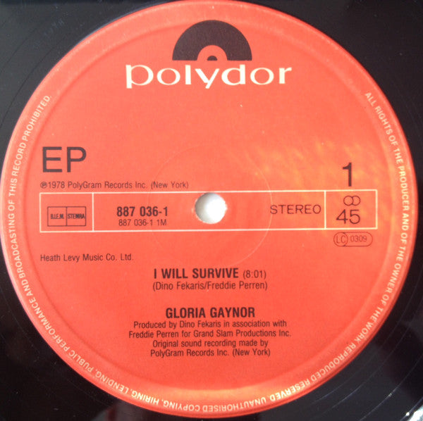 Gloria Gaynor : I Will Survive / Honey Bee / Never Can Say Goodbye (12", EP, RE)