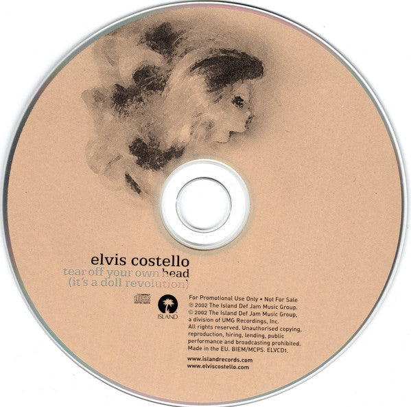 Elvis Costello : Tear Off Your Own Head (It's A Doll Revolution) (CD, Promo)