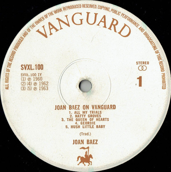 Joan Baez : Joan Baez On Vanguard (LP, M/Print, Smplr)