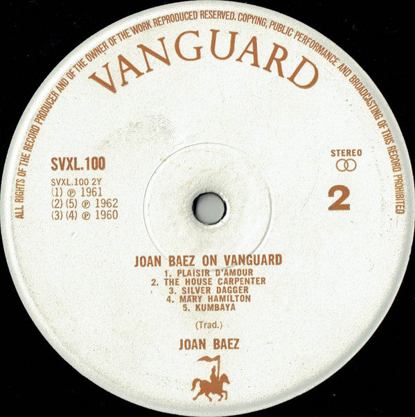 Joan Baez : Joan Baez On Vanguard (LP, M/Print, Smplr)