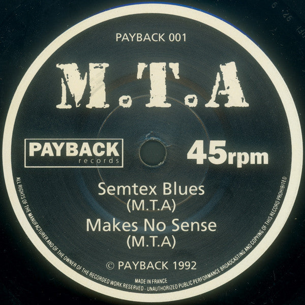 M.T.A. : Semtex Blues (7", EP)