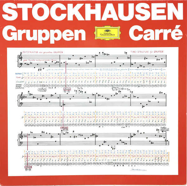 Karlheinz Stockhausen : Gruppen • Carré (LP, Album, RE)