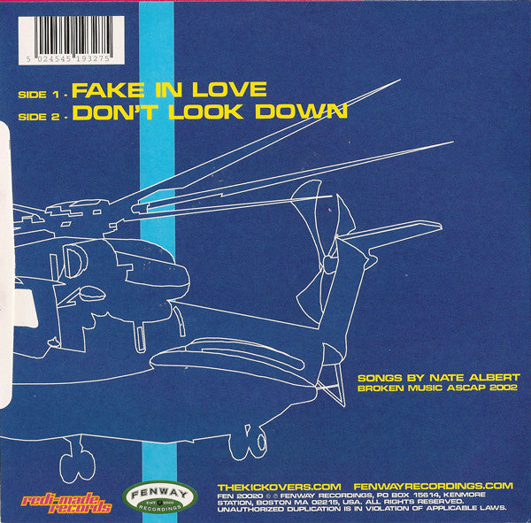 The Kickovers : Fake In Love / Don't Look Down (7")