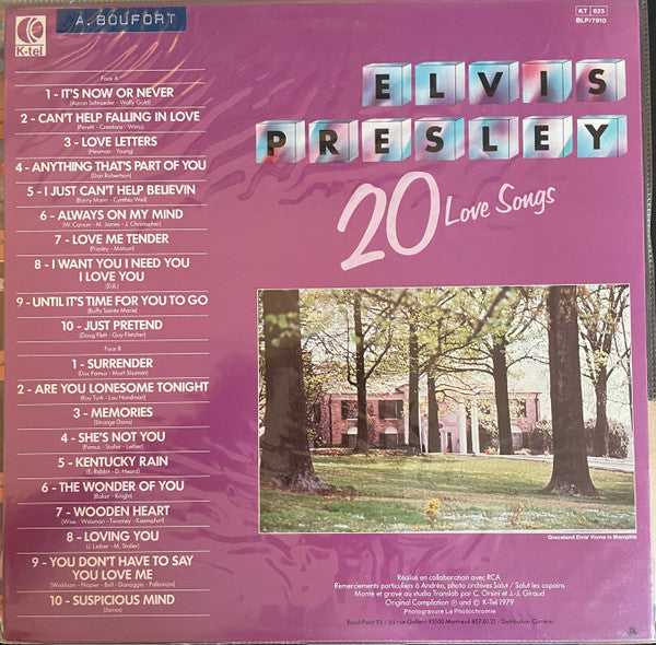 Elvis Presley : Rendez-Vous Avec Elvis (20 Love Songs) (LP, Comp)