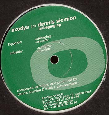 Dennis Siemion : Airbaging EP (12", EP)