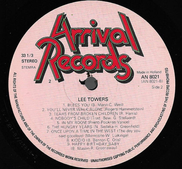 Lee Towers : Simply The Best (LP, Comp)