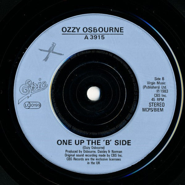 Ozzy Osbourne : Bark At The Moon (7", Single, Pal)