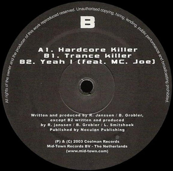DJ Rob vs. Da Future : Hard Killer (12")