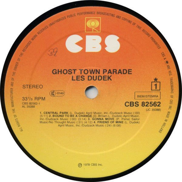 Les Dudek : Ghost Town Parade (LP, Album)
