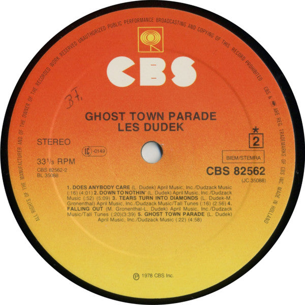 Les Dudek : Ghost Town Parade (LP, Album)