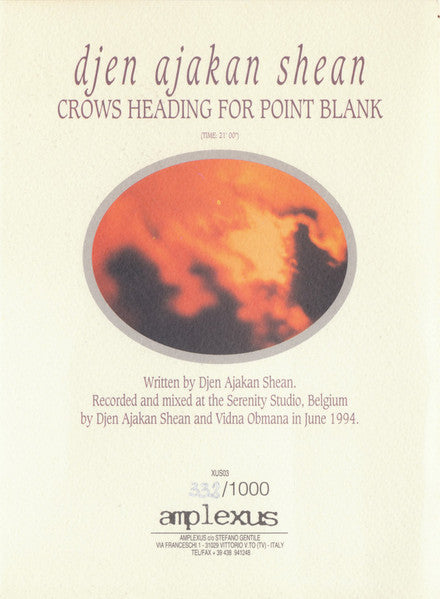 Djen Ajakan Shean : Crows Heading For Point Blank (CD, Mini, Ltd, Num)