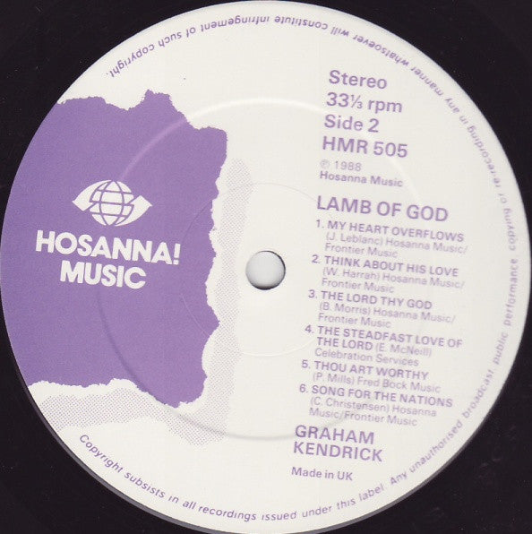 Graham Kendrick : Lamb Of God (LP, Album)