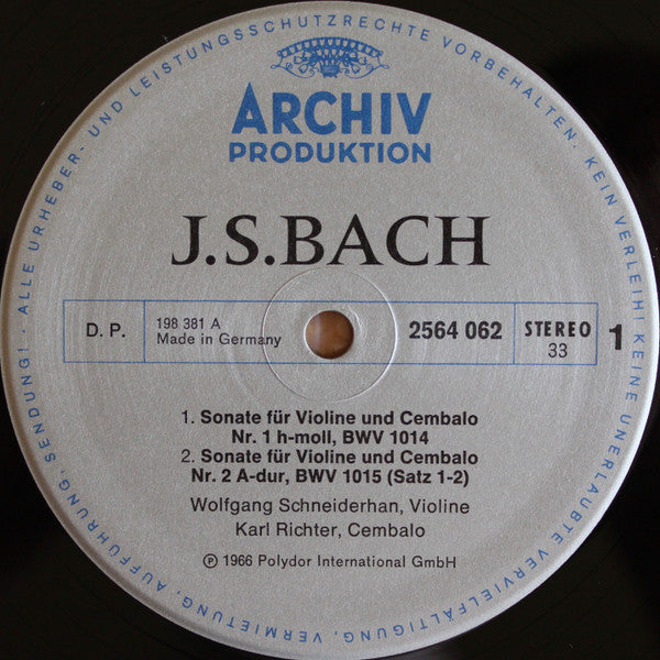 Johann Sebastian Bach : Kammermusik I / Chamber Music I / Musique De Chambre I (7xLP + Box, Comp)