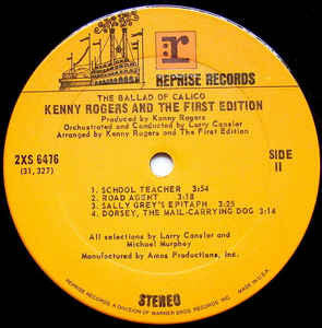 Kenny Rogers & The First Edition : The Ballad Of Calico (2xLP, Album, Ter)