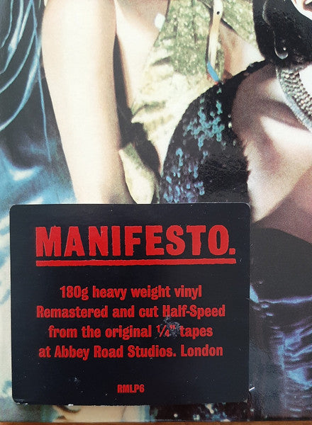 Roxy Music : Manifesto (LP, Album, RE, RM, Hal)