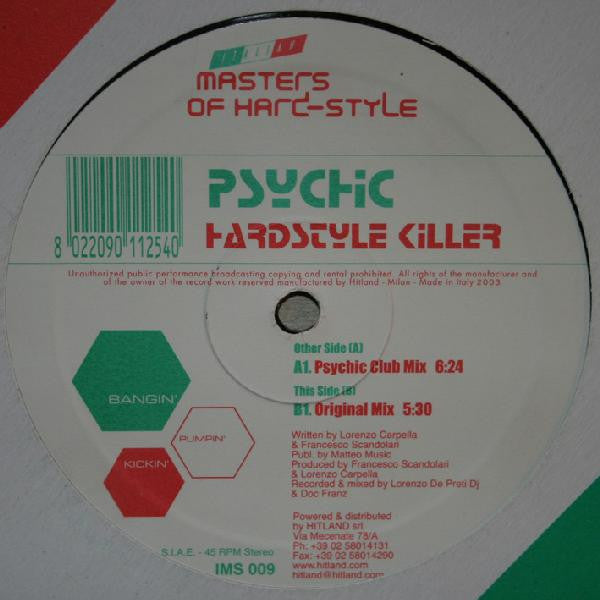 Psychic : Hardstyle Killer (12")