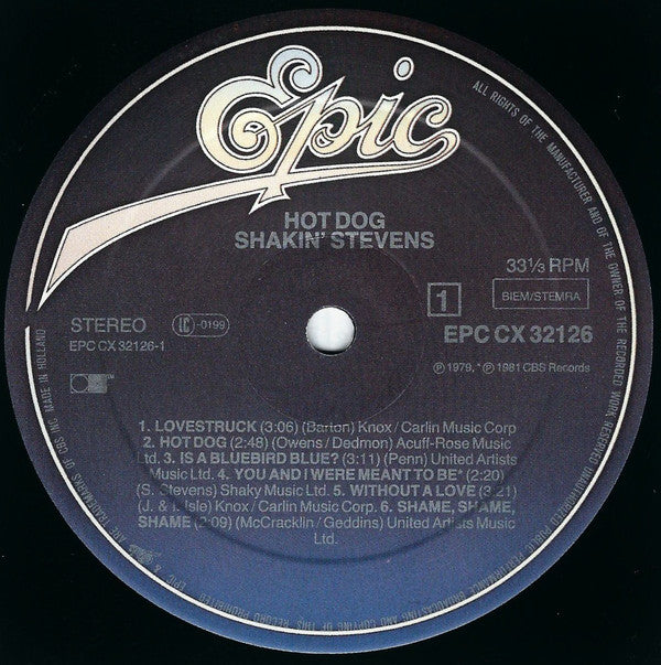 Shakin' Stevens : Hot Dog (LP)