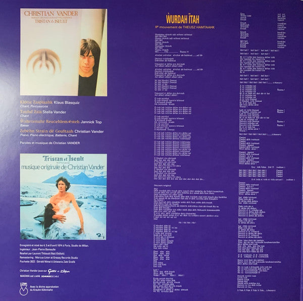 Magma (6) : Ẁurdah Ïtah (LP, Album, Ltd, Num, RM, Gat)
