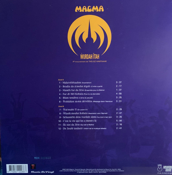 Magma (6) : Ẁurdah Ïtah (LP, Album, Ltd, Num, RM, Gat)