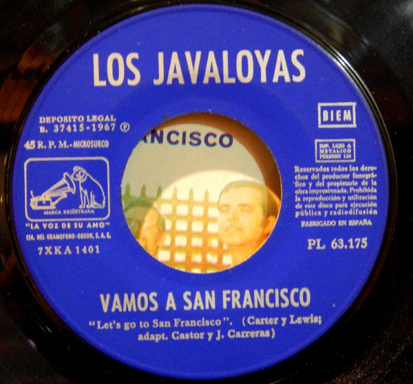 Los Javaloyas : Vamos A San Francisco = Let's Go To San Francisco (7")