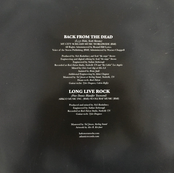 Halestorm : Back From The Dead (7", Shape, RSD)