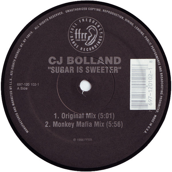 CJ Bolland : Sugar Is Sweeter (12")