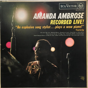 Amanda Ambrose : Amanda Ambrose Recorded Live! (LP, Album, Mono)