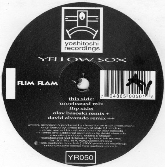 Yellow Sox : Flim Flam (Remixes) (2x12")