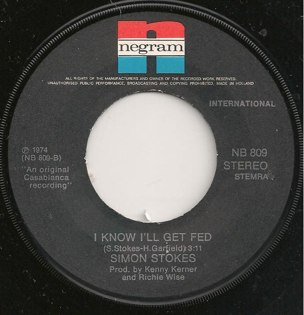 Simon Stokes (2) : Play It Again Sam (7", Single)