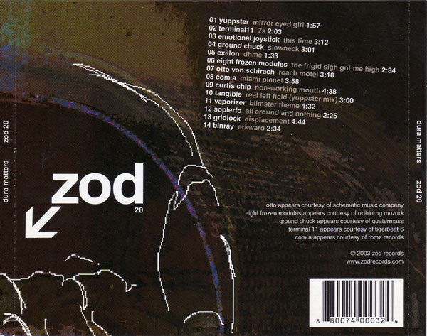 Various : Dura Matters (CD, Comp)