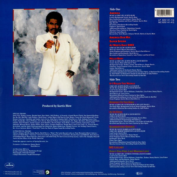 Kurtis Blow : America (LP, Album)