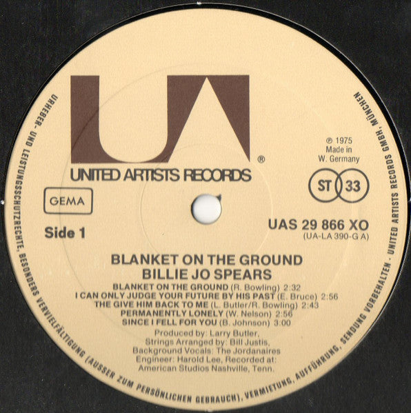 Billie Jo Spears : Blanket On The Ground (LP)
