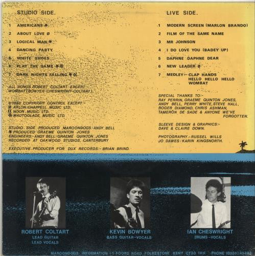 The Maroondogs : Apart From ... The Physically Impossible (LP, Album)