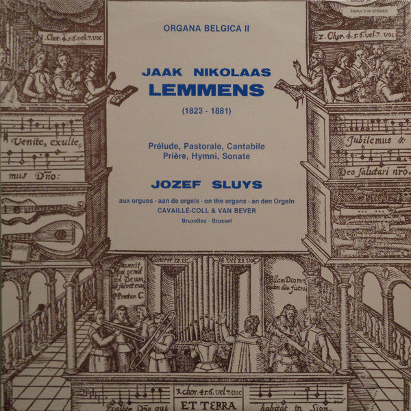Jacques-Nicolas Lemmens – Jozef Sluys : Œuvres D'Orgue (LP)