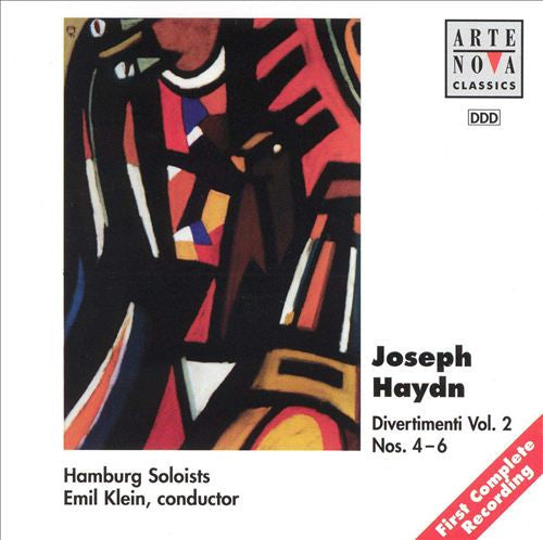 Joseph Haydn, Hamburger Solisten, Emil Klein : Divertimenti Vol. 2 Nos. 4-6 (CD, Album)