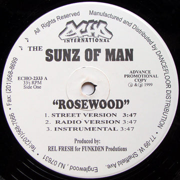 Sunz Of Man : Rosewood / Hell's Inmates (12", Promo)
