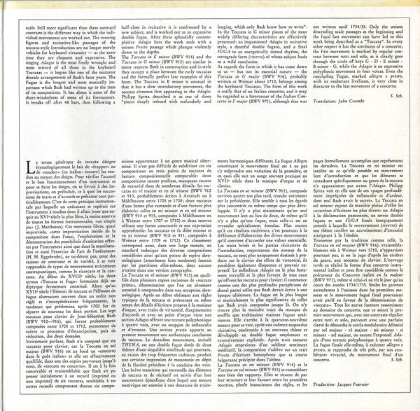 Johann Sebastian Bach - Trevor Pinnock : Toccaten (BWV 913 • 911 • 914 • 915 • 916) (LP, Gat)