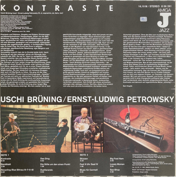Uschi Brüning & Ernst-Ludwig Petrowsky : Kontraste (LP, Album)