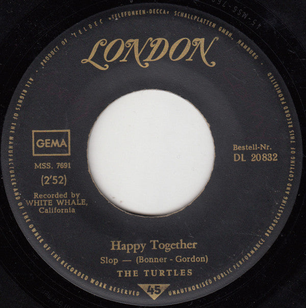 The Turtles : Happy Together (7", Single)
