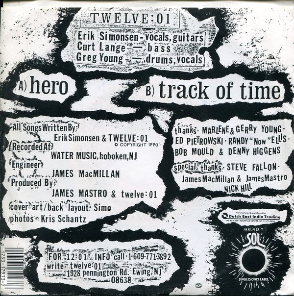 Twelve :01 : Hero (7")