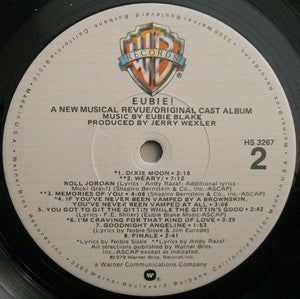 Eubie Blake : Eubie! A New Musical Revue (LP, Album)